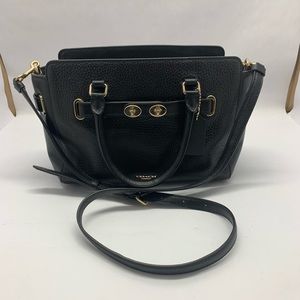 Coach black hand bag
